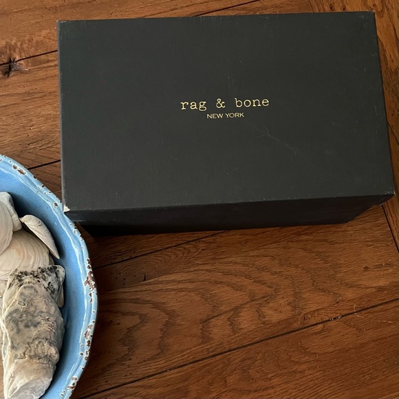 NWT $395 rag & bone | Calla | Suede Wedge Sandals in Black | Size 9.5 - Picture 6 of 11